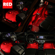 4x 12 LED RGB Car Interior Atmosphere Footwell Strip Lights Floor Decor Lamps