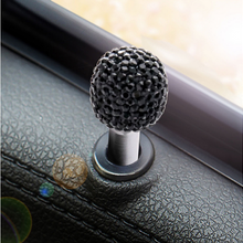 2Pcs Black Bling Bling Auto Car Interior Door Lock Knob Button Pins Accessories