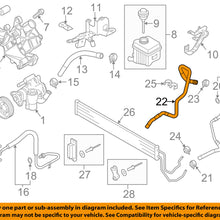 AUDI OEM 09-15 Q7-Power Steering Return Hose 7L8422895E