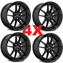 22 BLACK WHEELS RIMS NICHE DFS M223