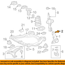 TOYOTA OEM Front-Steering Knuckle Spindle Bolt 9010517015