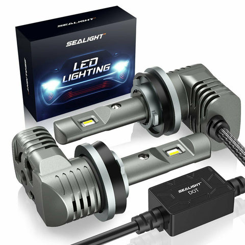 SEALIGHT H11/H8/H9 LED Headlight Low Beam Bulbs Conversion Kit 6000K Fog Lights