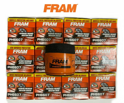 CASE OF 12 Oil Filter PH6607 FRAM Engine -Extra Guard Fits- Infiniti, Mazda
