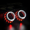 2.5'' Bi xenon HID Projector Lens Dual LED Angel Eye H1 H4 H7 Headlight Retrofit