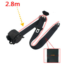 3 Point Retractable Car Seat Belt Bolt Auto Safety Strap Buckle Universal