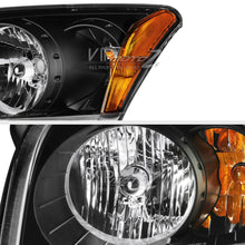 For 07-12 Dodge Caliber "SRT STYLE" Black Front Headlights Assembly LEFT+RIGHT