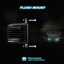 Fit Nissan Truck SUV Offroad Rear Bumper Flush Mount 24W LED Cube Light Pod Kits