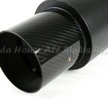 TRACK PERFORMANCE! 2X N1 STYLE ALL MATTE BLACK STRAIGHT EXHAUST MUFFLER+ CF TIP