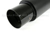 TRACK PERFORMANCE! 2X N1 STYLE ALL MATTE BLACK STRAIGHT EXHAUST MUFFLER+ CF TIP