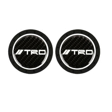 2PCS Silicone CF Glow in Dark Car Cup Holder Pad Mat Coaster For TRD Non-Slip