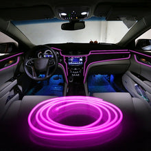 6.5FT/2M LED Car Interior Decor Atmosphere Wire Strip Pink Light Lamp Accessory