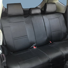 PU Leather Car Seat Covers Rear for Nissan 2095 Black/Gray