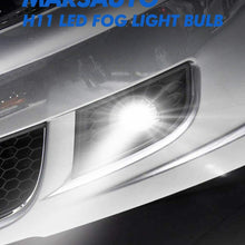 Marsauto H11 LED Fog Light Bulbs H8 H16 LED Fog Lamp Cool White 6500K Pack of 2