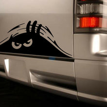 1x Black Peeking Monster Funny Sticker Vinyl Waterproof Car Window Bumper Decal