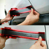 Carbon Fiber Rubber Bumper Strip DIY Door Sill Edge Guard Car Stickers