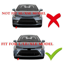 2X LED front bumper fog light DRL running light For Toyota Corolla 2020 L/LE/XLE