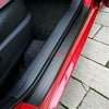 4 Accessories Carbon Fiber Car Door Plate Sill Scuff Cover Anti Scratch Sticker