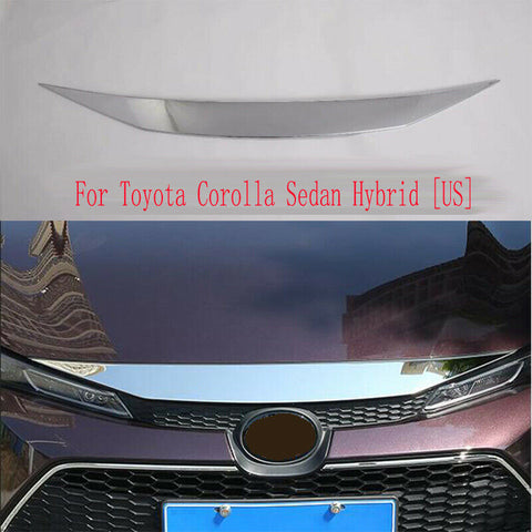 Front Hood Bonnet Grille Lip Cover Trim For Toyota Corolla Hybrid [US] 2020-2021
