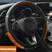 38cm Universal Dragon Car Steering Wheel Cover Reflective PU Leather Accessory