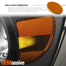 Fit 2006-2008 Dodge Ram 1500 06-09 2500 3500 Black Headlights Lights Left+Right