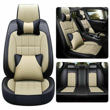 Luxury 5-Seats Car Sit Covers Sit Cushion PU Leather Protect Set Car Accessories