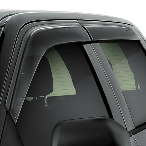 For Toyota Corolla 20 Side Window Deflectors Tape-On Premium Series Smoke Front
