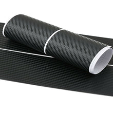 Parts Accessories 3D Carbon Fiber Car Door Sill Stickers Twill Weave Black Film