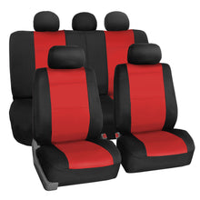 Neoprene Car Seat Covers Full Set for Auto Car SUV Coupe Red w/ Freshener