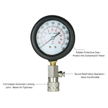 0-300 Psi Engine Compression Gauge Tester Petrol Gas Cylinder Pressure Test Tool