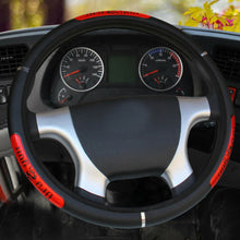 Car Steering Wheel Cover PU Leather Breathable Anti-slip 15inch/38cm Universal