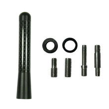 Carbon Fiber Aluminum 3" Short Screw-On AM/FM Antenna For Toyota Camry Corolla