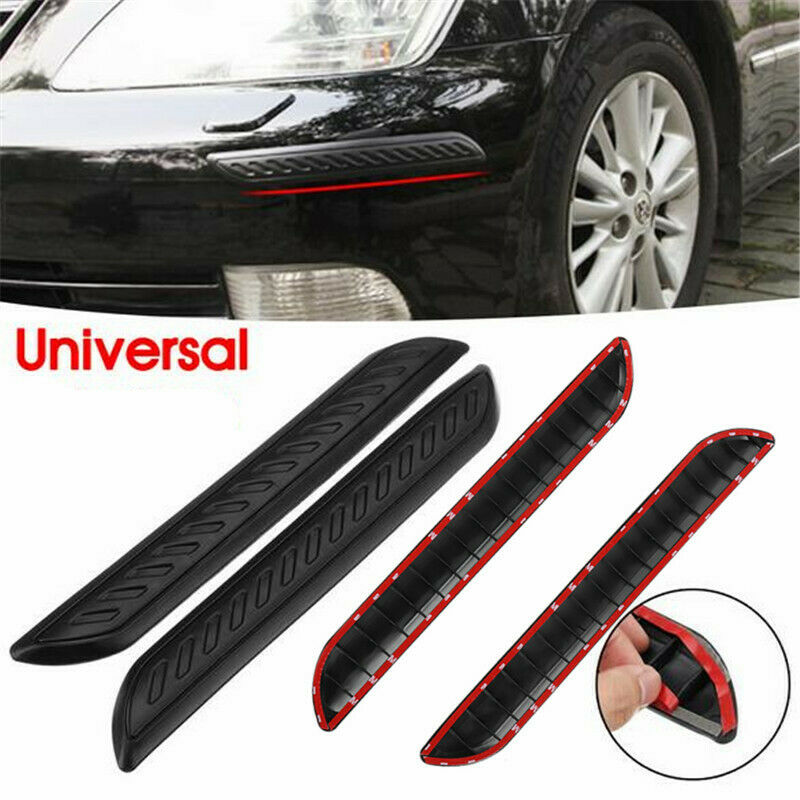 2x Car Stickers Rear Front Bumper Protector Soft Rubber Sheet Plate Protect Trim