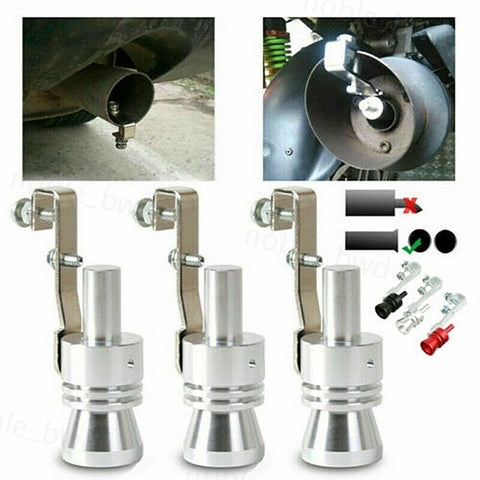 Car Turbo Sound Whistle Exhaust Pipe Muffler Auto Blow-off Valve Simulator 4Size