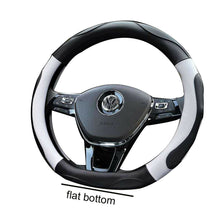 Flat Bottom D Shaped Steering Wheel Cover Fit For VW Nissan Toyota Subaru Kia