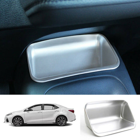 For Toyota Corolla 2019-2020 ABS silver Central trim storage box cover trim