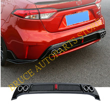 Black Rear Diffuser Bumper Lip Spoiler Exhaust For Toyota Corolla L LE XLE 2020