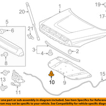 TOYOTA OEM Hood-Insulator Insulation Pad Liner Clip 90467A0003