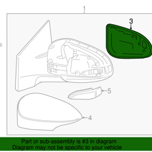 Genuine Toyota Mirror Glass 87961-02F30