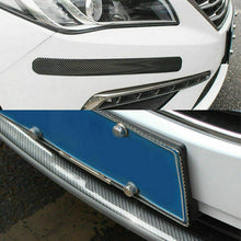 Car Carbon Fiber Stickers Auto Door Plate Cover Anti Scratch Sticker Accessories