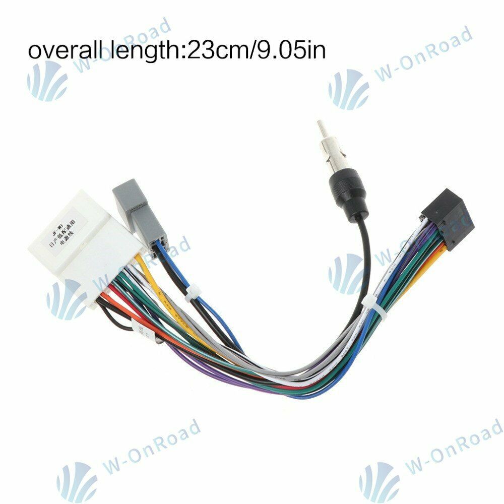 For Nissan Car Stereo Radio GPS Power Harness Cable Wire Radio Antenna Adapter