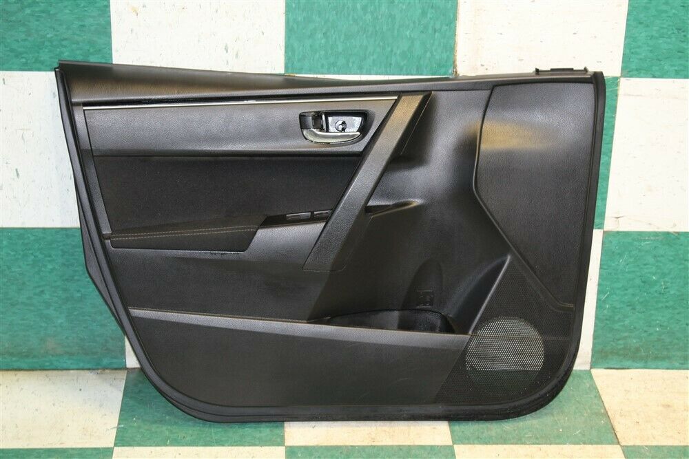 14-19 Corolla Black Left Front Interior Door Trim Panel Driver Armrest Grill