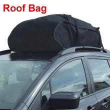 Waterproof Car SUV Roof Top Bag Travel Cargo Carrier Luggage Storage Pack Black