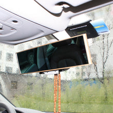 Car Interior Clip On Panoramic Convex Clear Len Wide Angle Lens Rear View Mirror