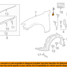 TOYOTA OEM-Fender Seal 5388233060