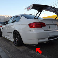 Carbon Fiber Style Rear Bumper Fin Canard Splitter Diffuser Valence Spoiler Lip