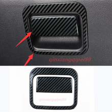 Carbon Fiber Co-pilot Storage Box Handle Cover Trim For Toyota Corolla 2019-2020