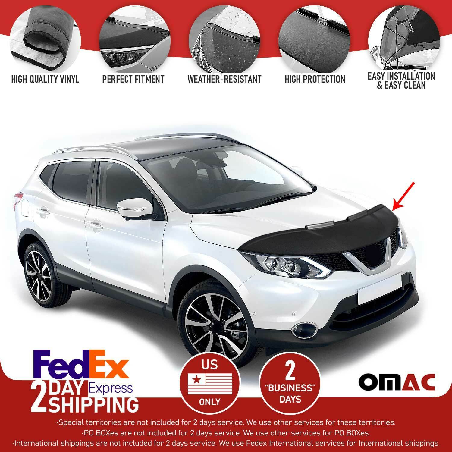 Front Hood Cover Mask Bonnet Bra Protector For Nissan Rogue Sport 2017-2020