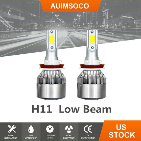 2X H11 LED Headlight Bulb Low Beam 6000K White For Nissan Altima Sedan 2007-2019