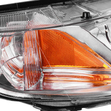 Headlights Assembly for 2006-2011 Honda Civic Sedan 4Dr Chrome Housing Headlamps