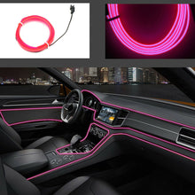 6.5FT LED Car Interior Decor Atmosphere Wire Strip Pink Light Lamp Accessories